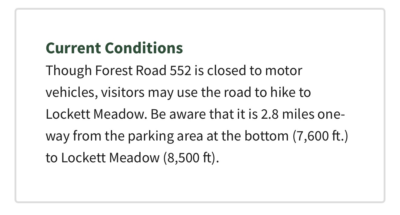 info about lockett meadow road closure