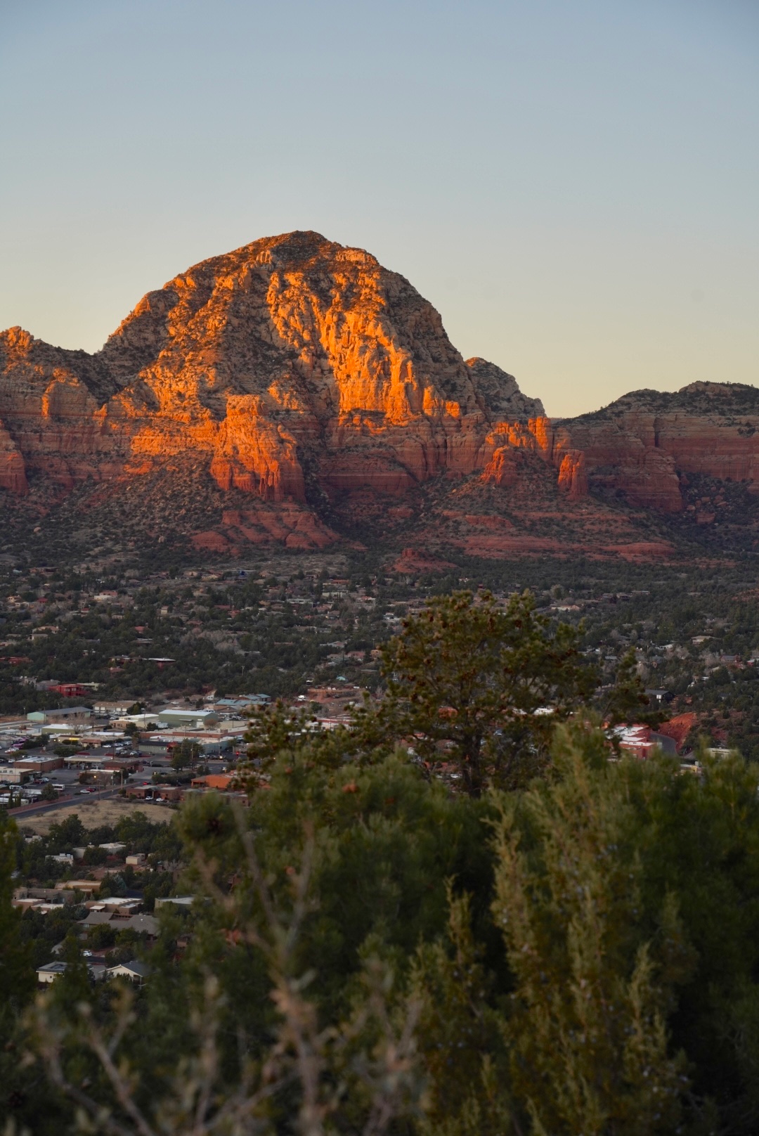 photo of sunset in sedona