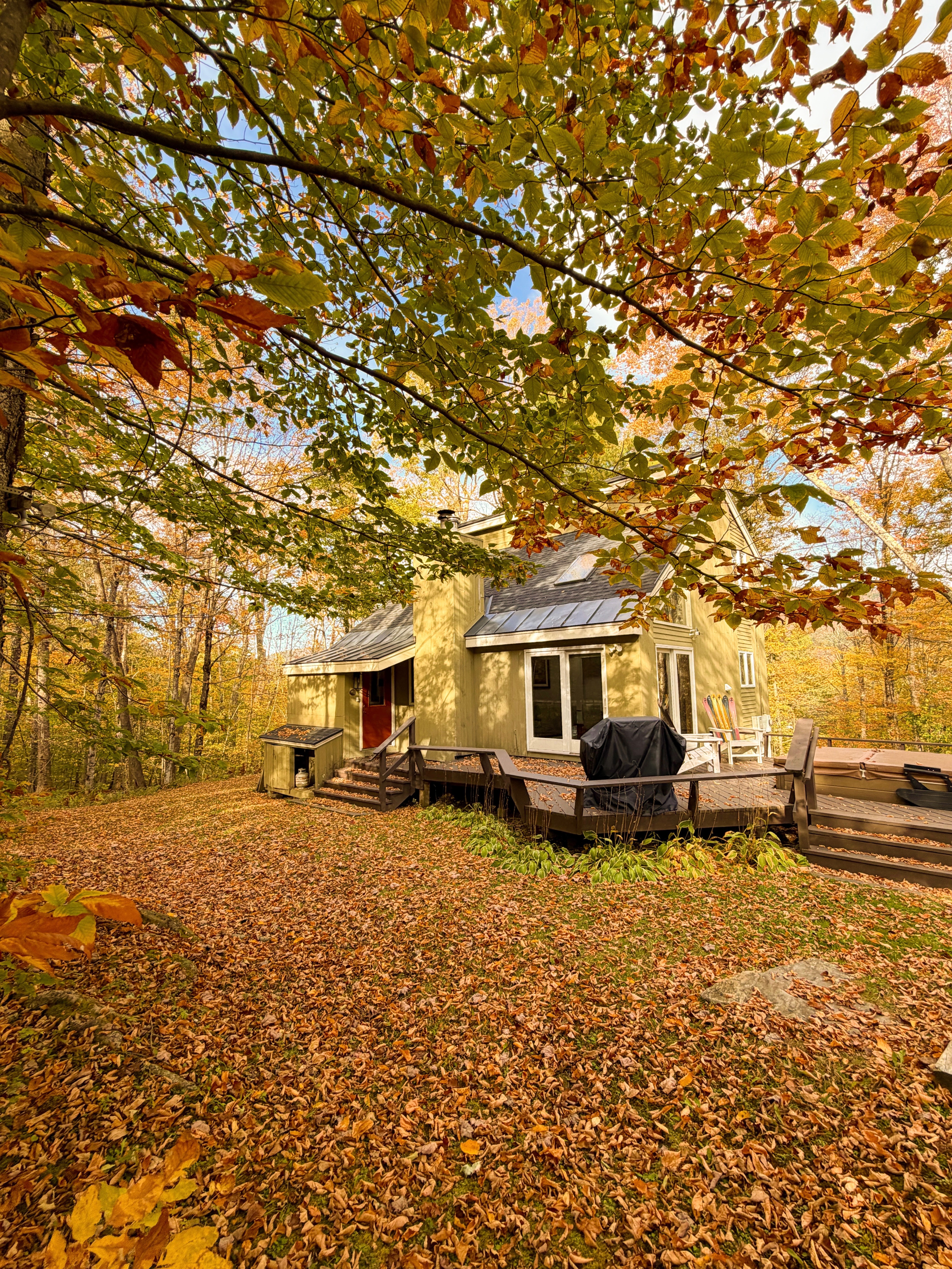 cozy airbnb in the forest in vermont