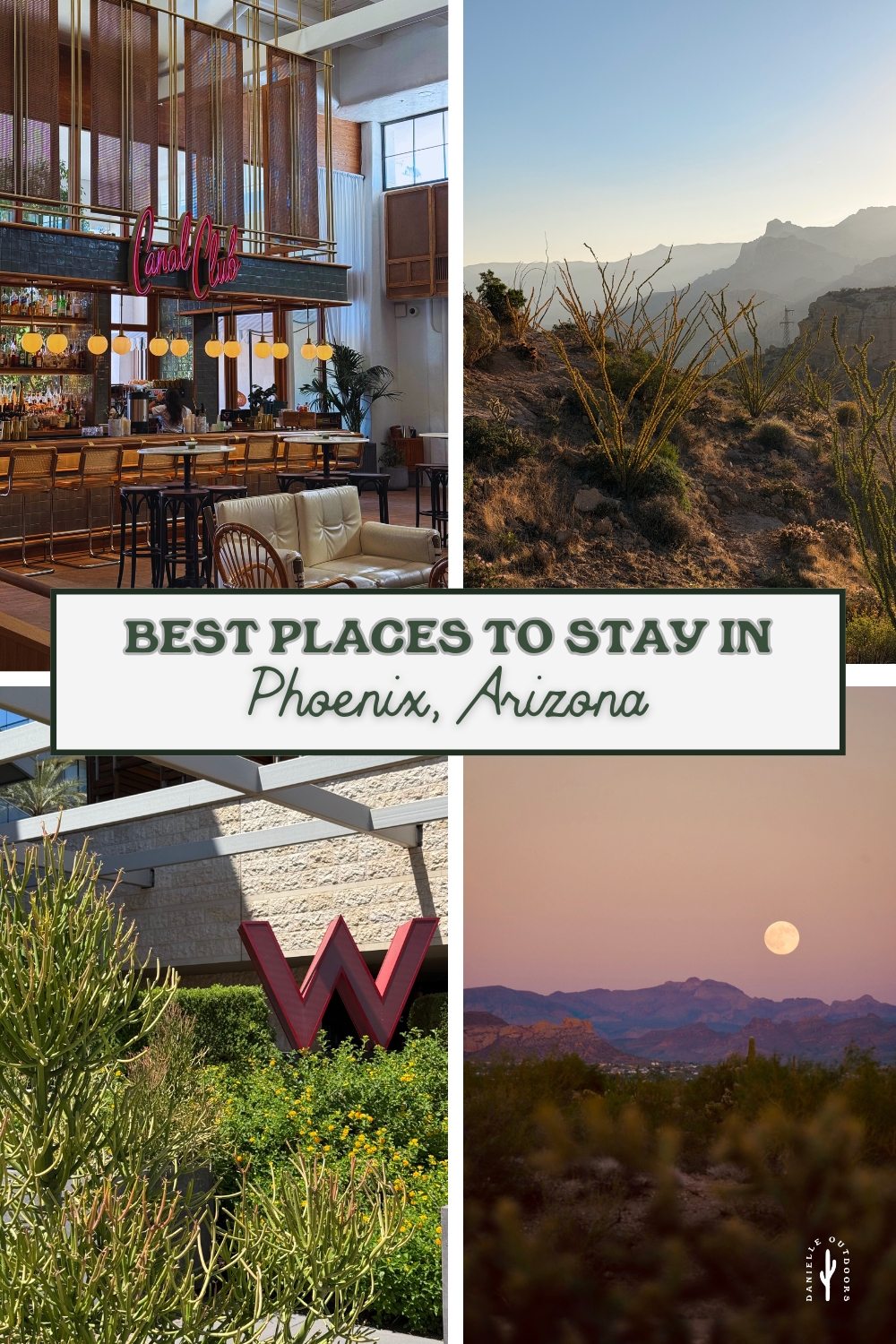 photo of a pinterest pin reading where to stay in sedona, arizona