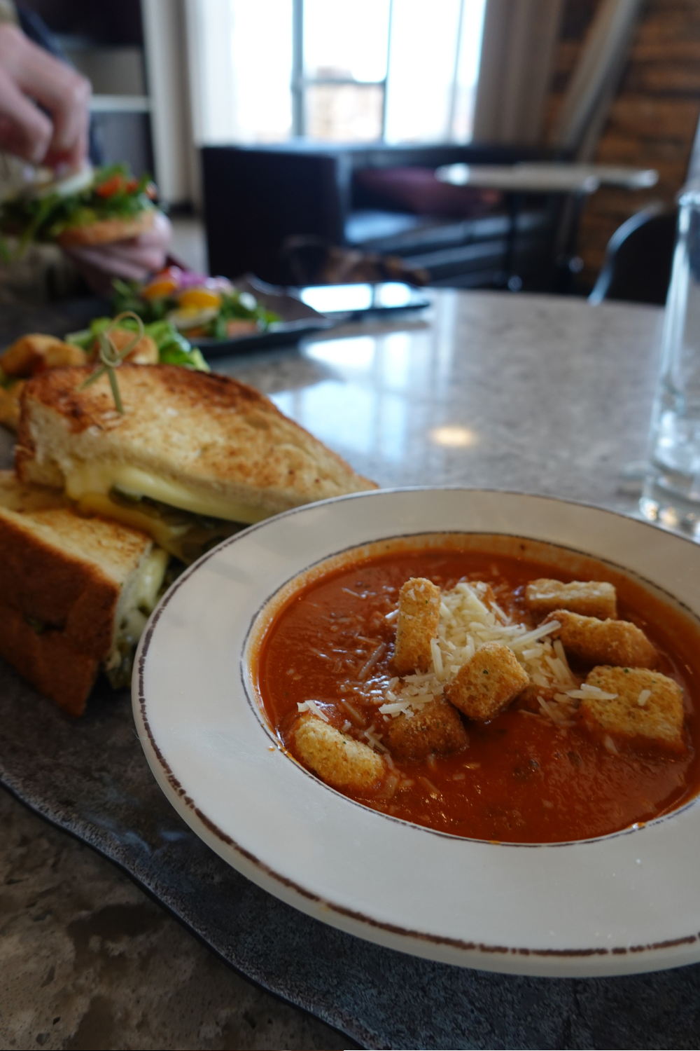 photo of a grilled cheese and soup in page arizona