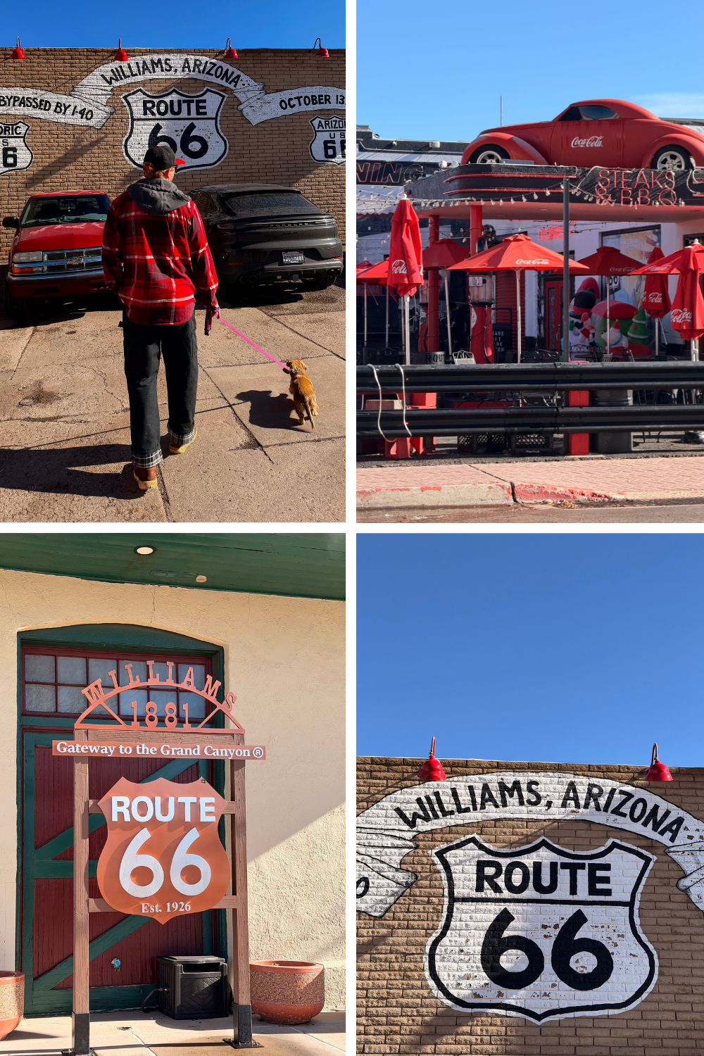 photos of route 66 signs in williams