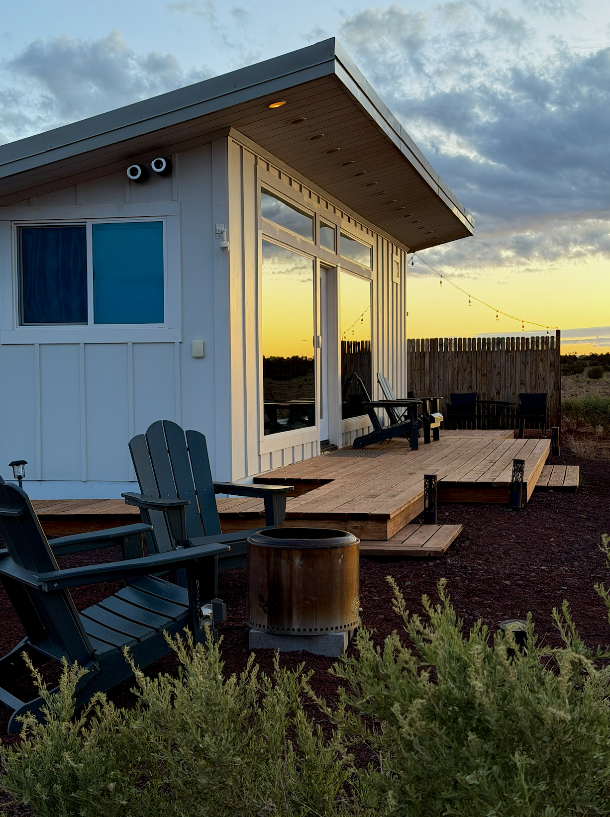 white cabin near the Grand Canyon