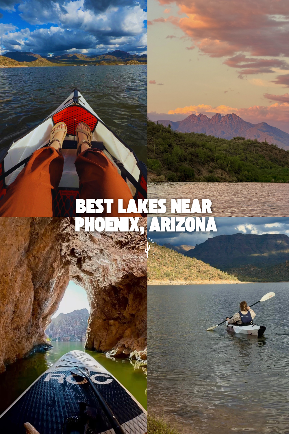 pinterest pin of lakes near phoenix