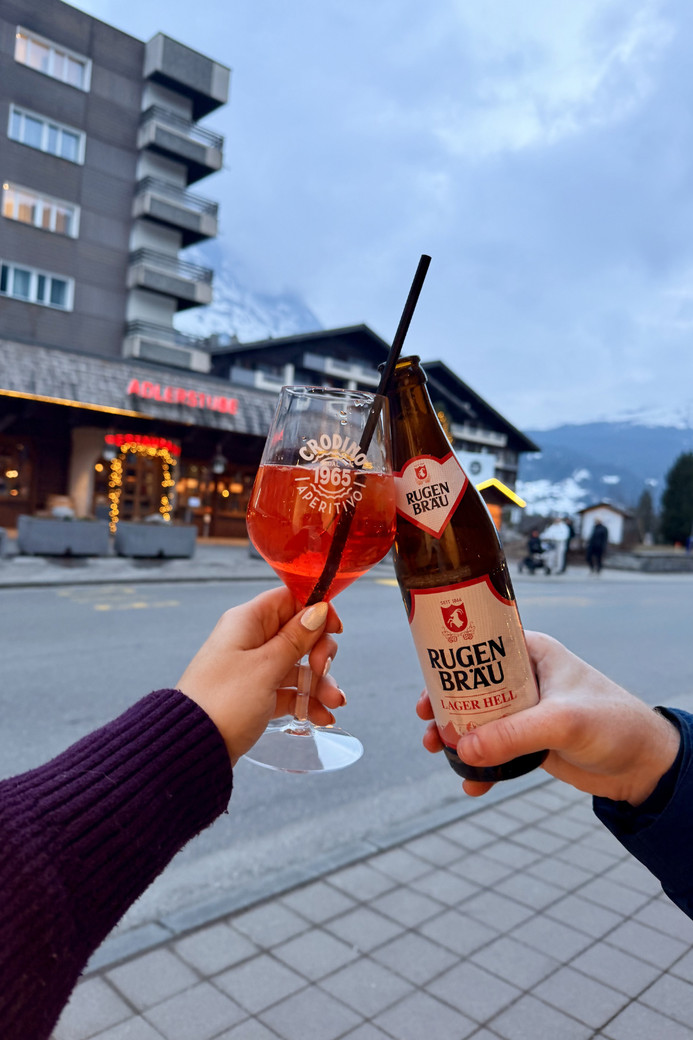 apres drinks in grindelwald
