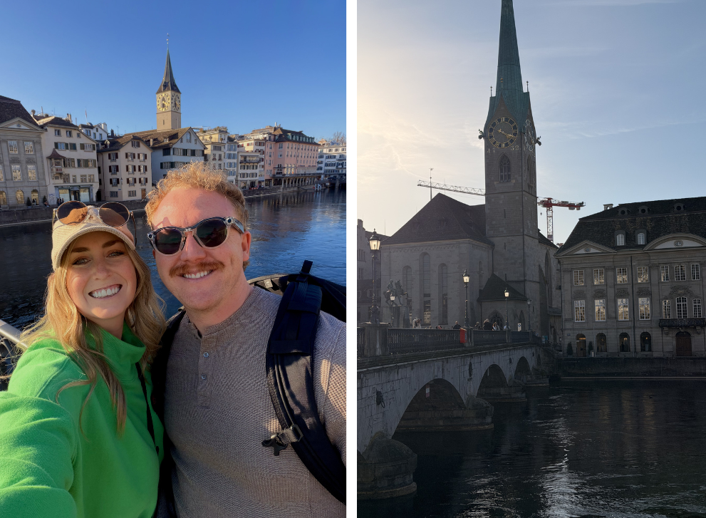 photos of munsterbrucke bridge in zurich