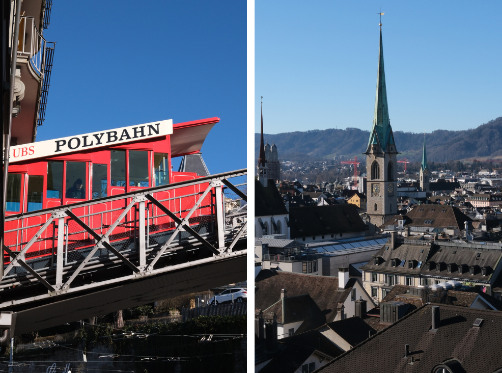 photos of the polybahn in zurich