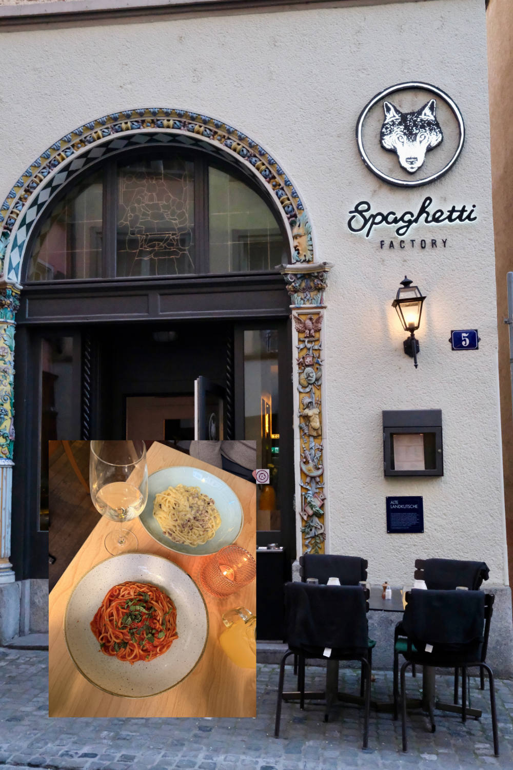 photos of a pasta restaurant in zurich