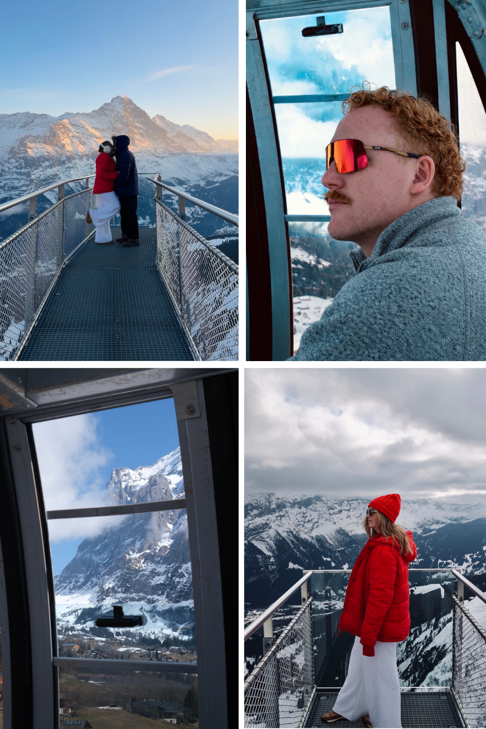 photos of grindelwald cliff walk and gondola