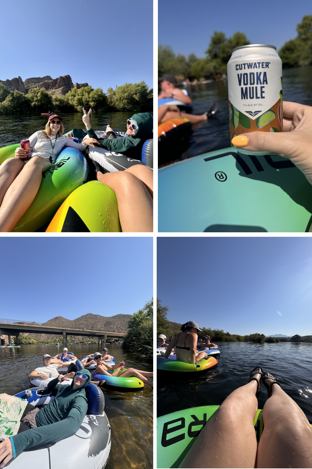 girl crossing the water