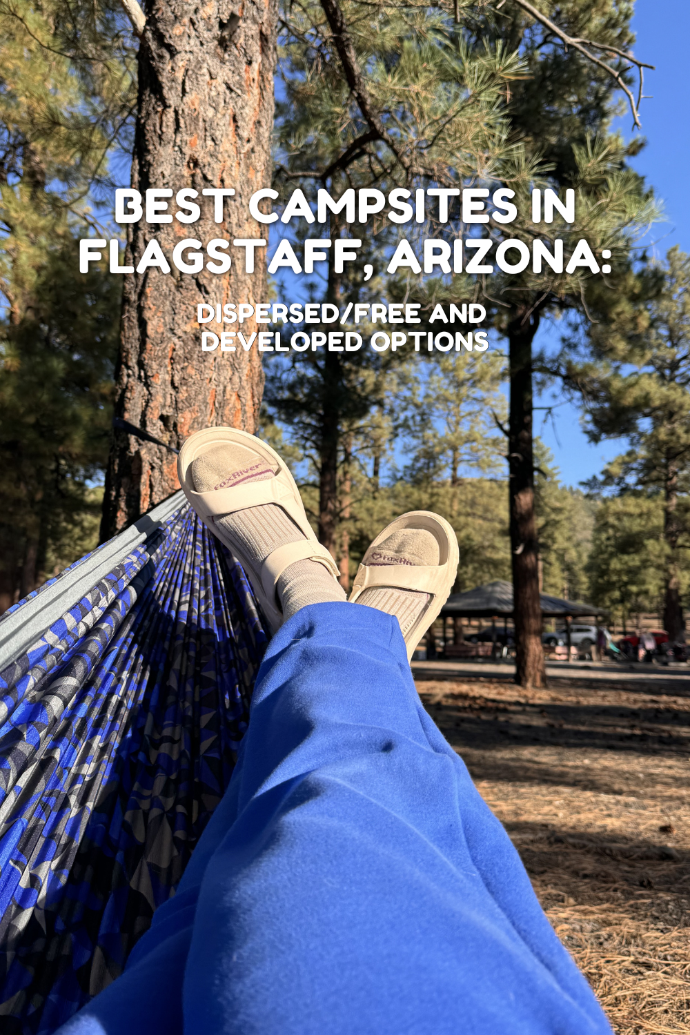 pinterest pin of camping in sedona