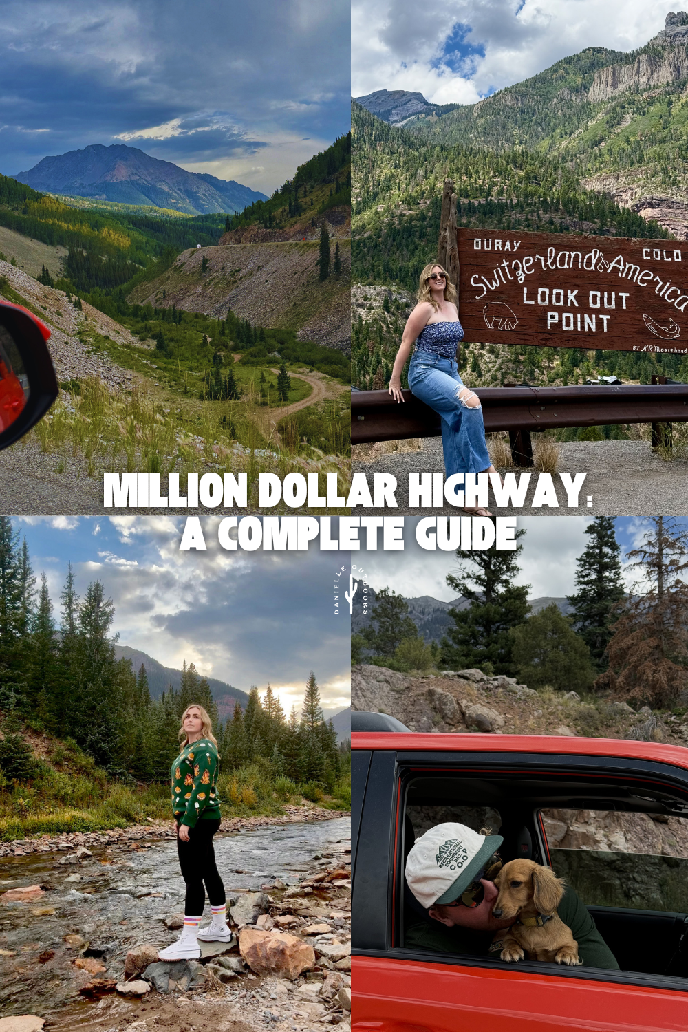 pinterest pin, reading million dollar highway in colorado