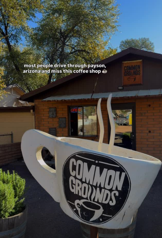 photo of common grounds coffee shop near payson arizona