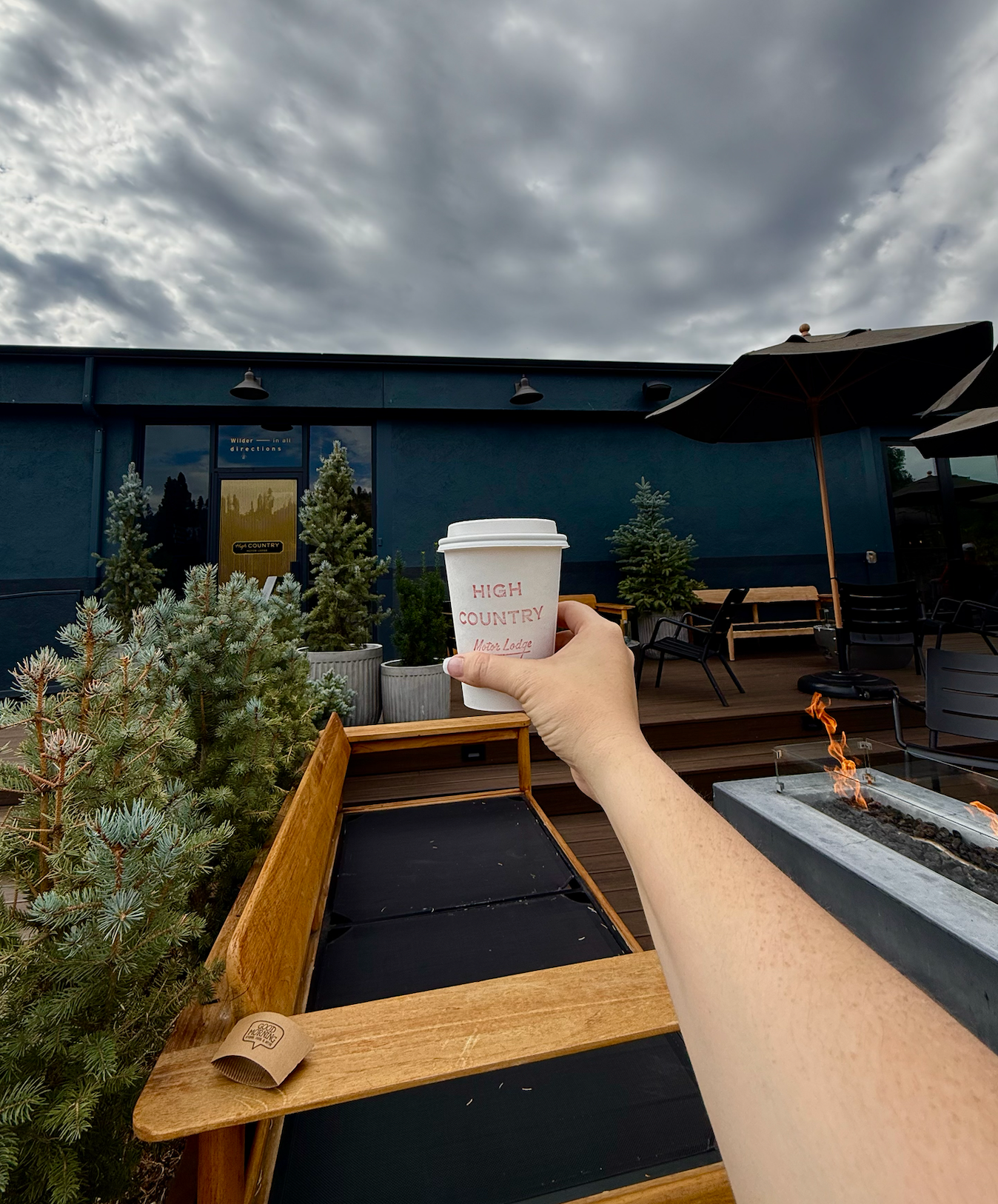 Coffee from The General Store at High Country Motor Lodge in Flagstaff, Arizona