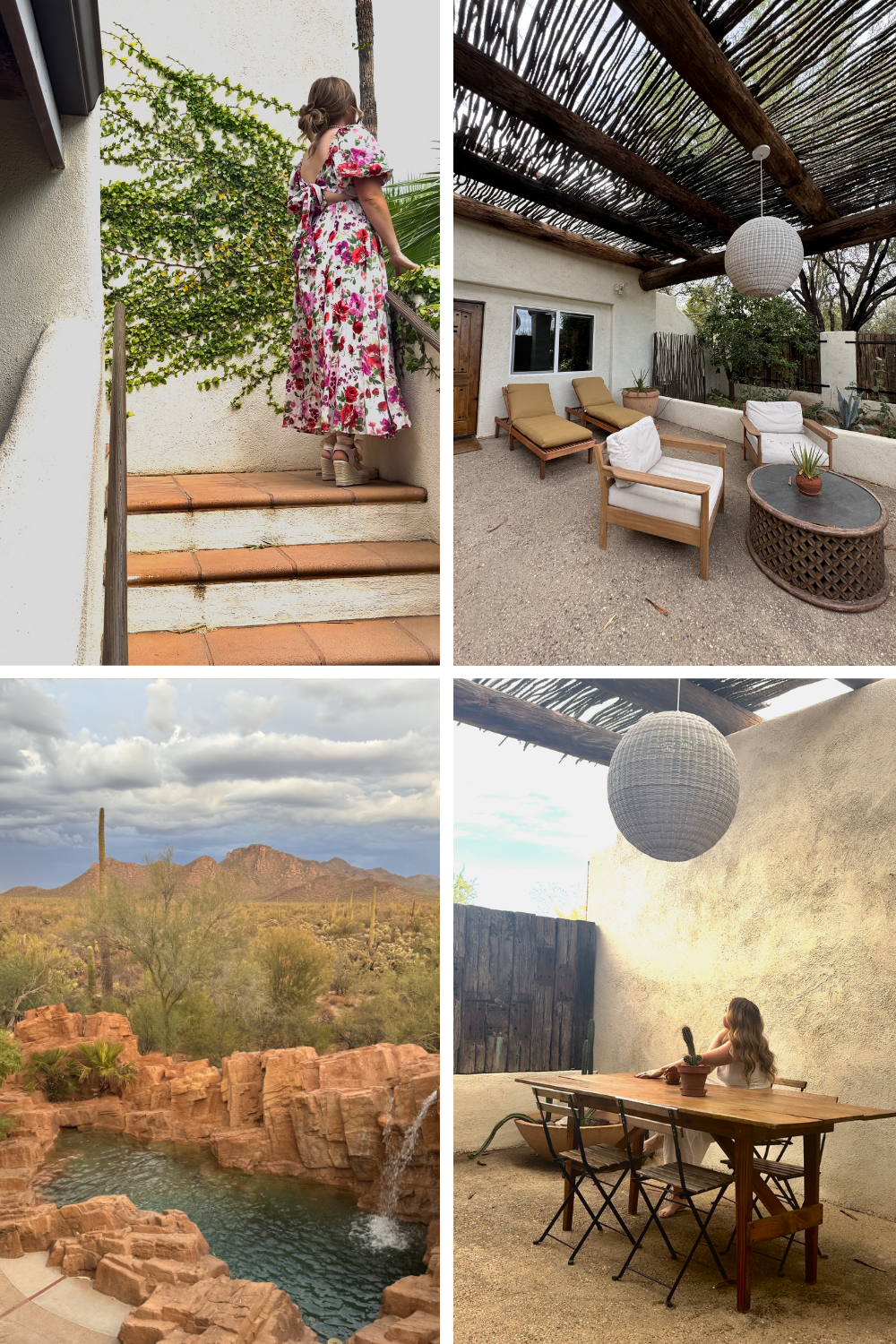 photos of a boutique desert hotel in tucson