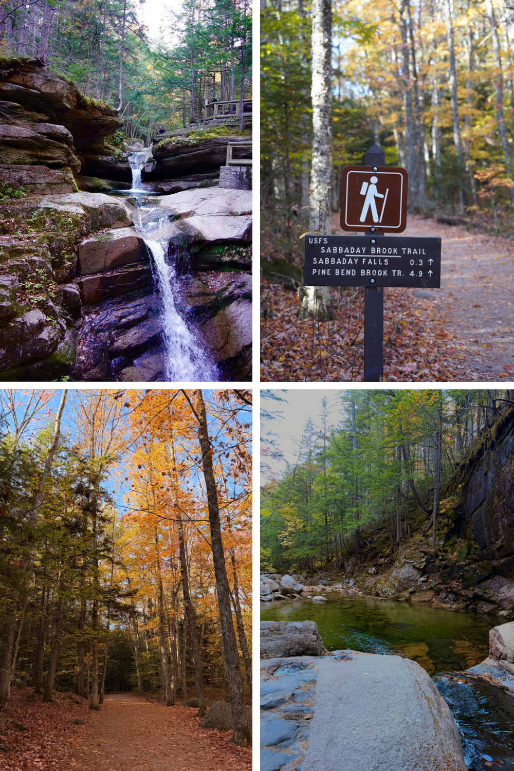 photos of sabbaday falls on the kancamagus highway